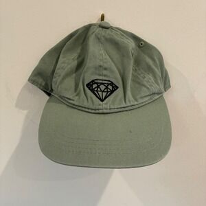 Sole Addiction Diamond Logo Dad Hat Sage Green Adjustable Cotton Baseball Cap